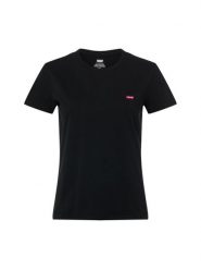 Levi's Koszulka Kobiety Bawełna czarny, L. Czarne t-shirty damskie Levi's, l, bez wzorów, z bawełny, bez kołnierzyka. Za 109.95 zł.