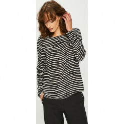 Vero Moda - Bluzka. Szare bluzki damskie Vero Moda, z materiału, z okrągłym kołnierzem. W wyprzedaży za 59.90 zł.