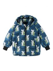 Reima Kurtka zimowa Moomin Lykta 5100013B Granatowy Regular Fit. Niebieskie buty zimowe dziewczęce Reima, bez wzorów, z syntetyku, bez zapięcia. Za 449.99 zł.