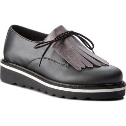 Oxfordy TOMMY HILFIGER - Pearlized Leather Lace Up Shoe FW0FW02937 Black 990. Czarne półbuty damskie Tommy Hilfiger, ze skóry ekologicznej. W wyprzedaży za 479.00 zł.