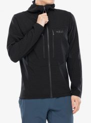 Bluza rozpinana Rab Ascendor Pro Hoody. Czarne bluzy męskie RAB, l, bez wzorów, z materiału, bez kaptura. Za 604.99 zł.