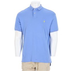 Second life - Koszulka Polo Ralph Lauren męska Custom Fit - Jak nowy. Niebieskie koszulki polo męskie Ralph Lauren, l, bez wzorów, casualowe, bez ramiączek. Za 127.76 zł.
