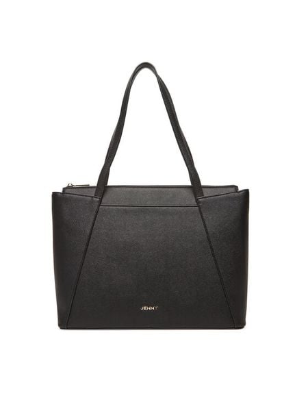 JENNY Torebka C-JEN-H-001-08 Czarny. Czarne torebki do ręki damskie Jenny, bez wzorów, z materiału, bez dodatków. Za 149.99 zł.