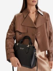 Nine West Torebka EO-Lumina-LX10278 Czarny. Czarne torebki do ręki damskie Nine West, bez wzorów, z materiału, bez dodatków. Za 349.99 zł.