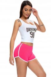 ITIMPORT SZORTY Damskie SPORTOWE Wygodne SPODENKI Różowe XL. Czerwone szorty sportowe damskie ITIMPORT, xl, bez wzorów, sportowe. Za 40.99 zł.