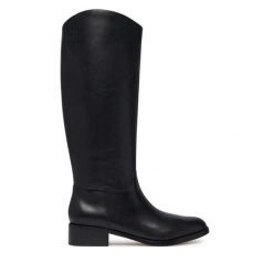 Kozaki LAUREN RALPH LAUREN. Czarne kozaki damskie Lauren Ralph Lauren, bez obcasa, na płaskiej podeszwie. Za 1,599.00 zł.