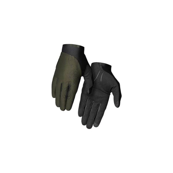 GIRO rękawiczki rowerowe męskie TRIXTER długi palec olive GR-7127470. Zielone buty sportowe męskie GIRO, bez zapięcia, rowerowe. Za 117.23 zł.