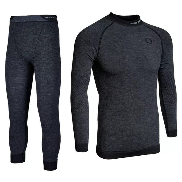 Męska bielizna termoaktywna Blizzard Mens Long Merino. Szara bielizna termoaktywna męska BLIZZARD, m, z wełny. W wyprzedaży za 429.99 zł.