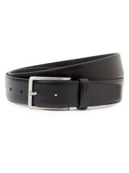 BOSS Męski pasek skórzany - Erman Mężczyźni skóra czarny jednolity, 90. Czarne paski damskie Boss, bez wzorów, ze skóry, eleganckie. Za 229.95 zł.