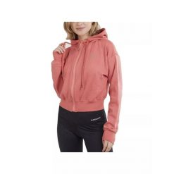 Damska bluza z kapturem Fundango Draug Crop. Czerwone bluzy damskie Fundango, m, bez wzorów, z tkaniny, z kapturem. Za 339.90 zł.