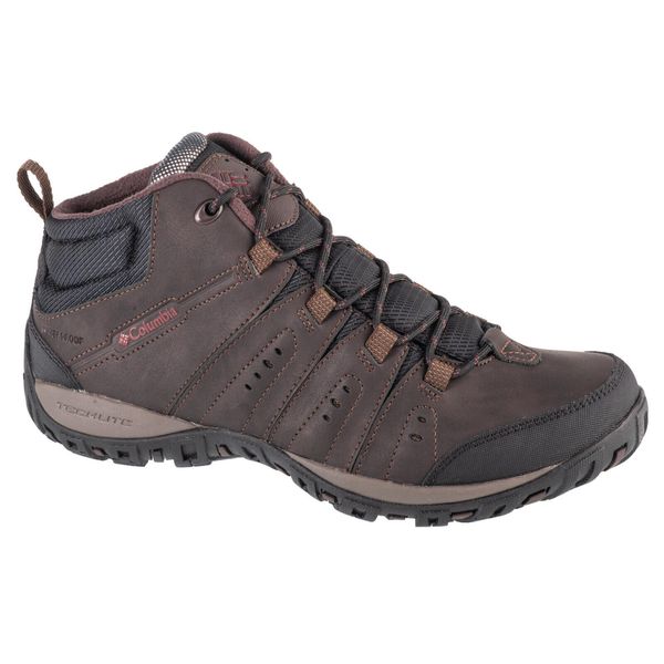 Buty trekkingowe męskie, Woodburn II Chukka WP Omni-Heat. Brązowe trekkingi męskie Columbia, omni-heat (columbia). Za 399.99 zł.
