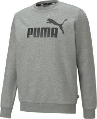 Puma Bluza męska PUMA ESS BIG LOGO CREW FL MEDIUM GRAY HEATHER M. Brązowe bluzy męskie Puma, m, bez wzorów, bez kaptura. Za 165.66 zł.
