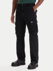 Tommy Jeans Spodnie cargo Otis DM0DM22403 Czarny Regular Fit. Czarne spodnie materiałowe męskie Tommy Jeans, m, bez wzorów, z bawełny. Za 449.99 zł.