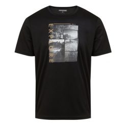 Męska Koszulka Fingal VIII Explore T-shirt. Czarne koszulki sportowe męskie Regatta, m, bez wzorów, sportowe, bez kołnierzyka. Za 45.99 zł.