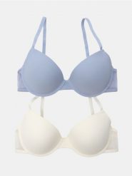 Prążkowane biustonosze 2 pack - wielobarwny. Biustonosze Sinsay, bez wzorów, prążkowane. Za 29.99 zł.
