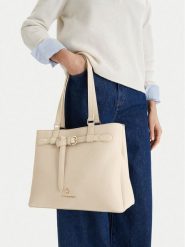 Beverly Hills Polo Club Torebka CEO-BHPC-C-004-09 Écru. Białe torebki do ręki damskie Beverly Hills Polo Club, bez wzorów, z materiału, bez dodatków. Za 196.99 zł.