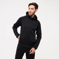 Bluza z kapturem męska Puma Active Gym & Pilates. Czarne bluzy męskie Puma, l, bez wzorów, z bawełny, z kapturem, na fitness i siłownię. Za 199.99 zł.