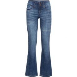 Dżinsy ze stretchem BOOTCUT bonprix niebieski. Niebieskie jeansy damskie bonprix. Za 79.99 zł.