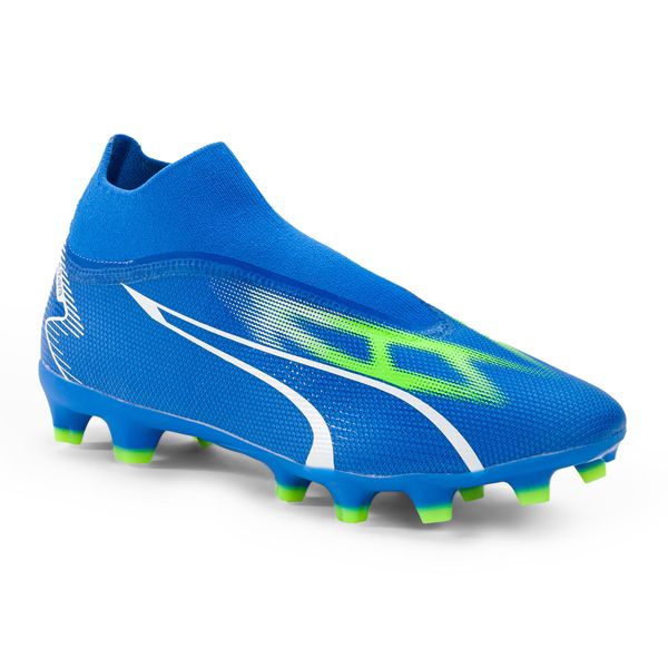 Buty do piłki nożnej męskie Puma Ultra Match. Niebieskie buty sportowe męskie Puma, z materiału, bez zapięcia, do piłki nożnej. Za 239.99 zł.