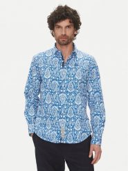 La Martina Koszula Aspen MAC003 PP719 Niebieski Regular Fit. Niebieskie koszule męskie La Martina, m, bez wzorów, z bawełny, bez kołnierzyka, bez ramiączek. Za 419.99 zł.