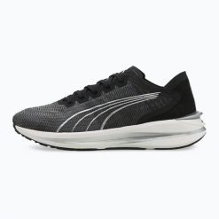 Buty do biegania damskie PUMA Electrify Turn. Czarne obuwie sportowe damskie Puma, bez wzorów, do biegania. Za 289.99 zł.