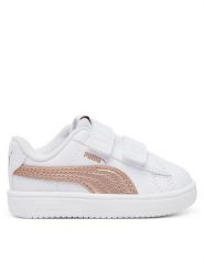 Puma Sneakersy Rickie Classic V Inf 394254 04 Biały. Białe buty sportowe dziewczęce Puma, bez wzorów, ze skóry, bez zapięcia. Za 99.99 zł.
