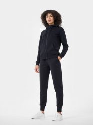 4F Spodnie dresowe joggery damskie M. Niebieskie spodnie dresowe damskie 4f, m, bez wzorów, z bawełny. W wyprzedaży za 59.99 zł.