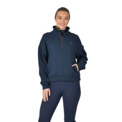 Sweter damski Dublin. Niebieskie swetry damskie DUBLIN, na zimę, bez wzorów, bez kołnierzyka, bez ramiączek, bez kaptura. Za 317.00 zł.