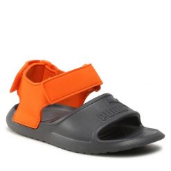Sandały Puma. Szare sandały chłopięce Puma, bez zapięcia. Za 129.99 zł.