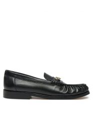 Tommy Hilfiger Mokasyny Soft Leather Horsebit Loafer FW0FW08414 Czarny. Czarne mokasyny damskie Tommy Hilfiger, ze skóry. Za 349.99 zł.