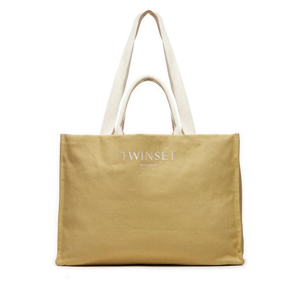 Torebka TWINSET. Brązowe torebki do ręki damskie Twinset, bez wzorów, bez dodatków. Za 352.99 zł.