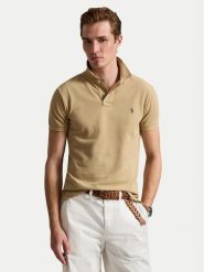 Polo Ralph Lauren Polo 710536856511 Beżowy Regular Fit. Brązowe koszulki polo męskie Polo Ralph Lauren, l, bez wzorów, z bawełny, bez ramiączek. Za 599.99 zł.