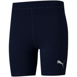 Spodnie Męskie Liga Base Layer. Niebieskie legginsy sportowe męskie Puma, l, bez wzorów, trekkingowe. Za 160.99 zł.