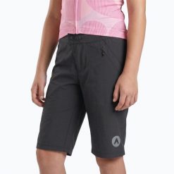 Spodenki rowerowe dziecięce ATTABO Ryst 2w1. Czarne spodenki dla dziewczynek ATTABO, na lato, bez wzorów, z elastanu, młodzieżowe. Za 169.99 zł.