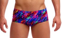 Kąpielówki Funky Trunks Big Bang - trunki męskie. Brązowe kąpielówki męskie FUNKY TRUNKS, l, bez wzorów, z materiału, na fitness i siłownię. Za 179.99 zł.