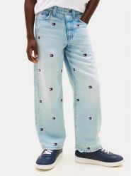 Tommy Hilfiger Jeansy Wavy Flag KB0KB10417 Niebieski jasny Loose Fit. Niebieskie jeansy dla chłopców Tommy Hilfiger, z bawełny. Za 309.99 zł.