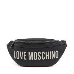 Saszetka nerka LOVE MOSCHINO. Czarne torebki do ręki damskie Love Moschino, bez wzorów, bez dodatków. Za 439.99 zł.