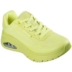 Buty sportowe damskie Skechers Uno Flex Spring On. Zielone obuwie sportowe damskie Skechers, bez wzorów. W wyprzedaży za 390.00 zł.