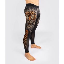 Venum Legginsy Tiger Black/Neon Orange. Czarne legginsy sportowe męskie VENUM, xl, bez wzorów. Za 239.00 zł.