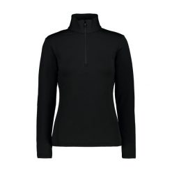 Sweter damski CMP. Czarne swetry damskie CMP, na zimę, bez wzorów, sportowe, bez kołnierzyka, bez ramiączek, bez kaptura. W wyprzedaży za 284.00 zł.