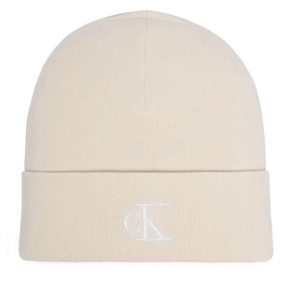 Czapka Calvin Klein. Białe czapki i kapelusze damskie Calvin Klein, na zimę, bez wzorów. Za 129.99 zł.
