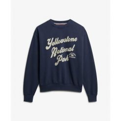 Bluza damska Superdry Lo-fi Outdoor. Niebieskie bluzy damskie Superdry., bez wzorów, bez kaptura. Za 326.00 zł.