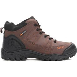 Brązowe Trapery Mountain Child. Brązowe śniegowce i trapery męskie Born2be, z materiału. Za 89.99 zł.