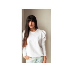 Bluza z bufkami Chiara White. Bluzy damskie marki Elevenstory. Za 179.00 zł.