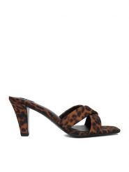 GINO ROSSI Klapki EO-GL95F-970 Brązowy. Brązowe klapki damskie Gino Rossi, bez wzorów, z materiału, bez obcasa. Za 329.99 zł.