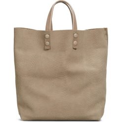 Skórzana torebka w kolorze szarobrązowym - 45 x 46 x 11 cm. Torby na ramię damskie Marc O' Polo, w paski, ze skóry. W wyprzedaży za 434.95 zł.