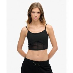 Top Sportowy Tech. Czarne bielizna termoaktywna damska Superdry., bez wzorów, bez ramiączek. W wyprzedaży za 168.15 zł.