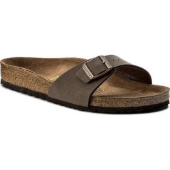 Klapki BIRKENSTOCK - Madrid 0040091 Mocca. Brązowe klapki damskie Birkenstock, ze skóry ekologicznej. W wyprzedaży za 179.00 zł.