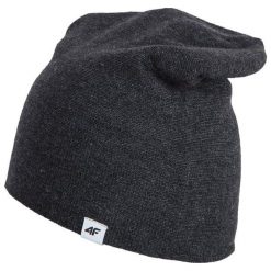 4F Męska Czapka H4Z17 cam003 Ciemny Szary Melanż L-Xl. Szare czapki i kapelusze męskie 4f, bez wzorów, z elastanu, sportowe. W wyprzedaży za 18.00 zł.