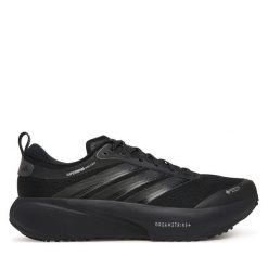 Buty do biegania adidas. Czarne buty sportowe męskie Adidas, bez zapięcia, do biegania. Za 749.99 zł.
